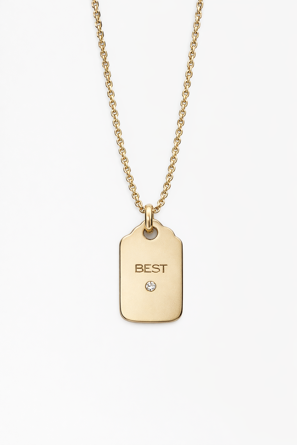 TACCA by NEDOIR— “BEST” | Yellow Gold Necklace with Diamond