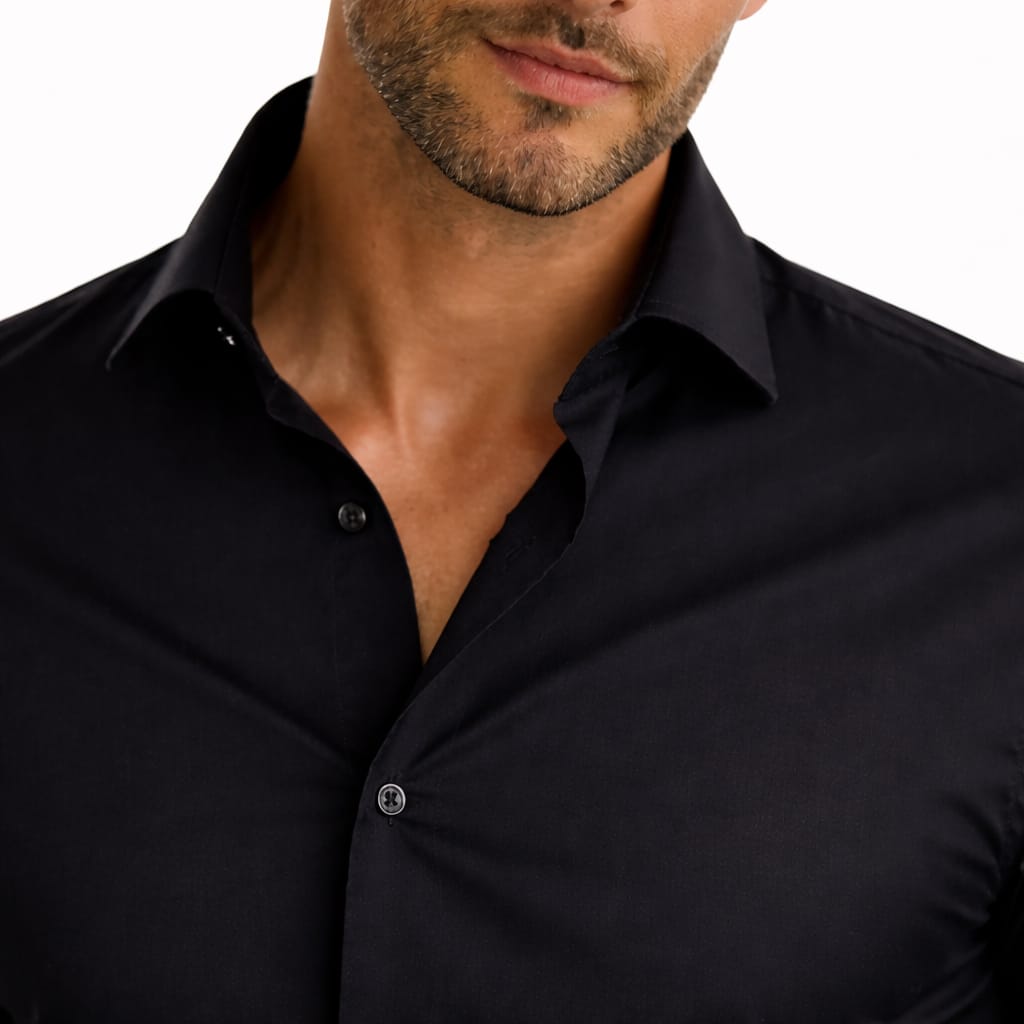 NEAPOLIS Black Shirt 120's