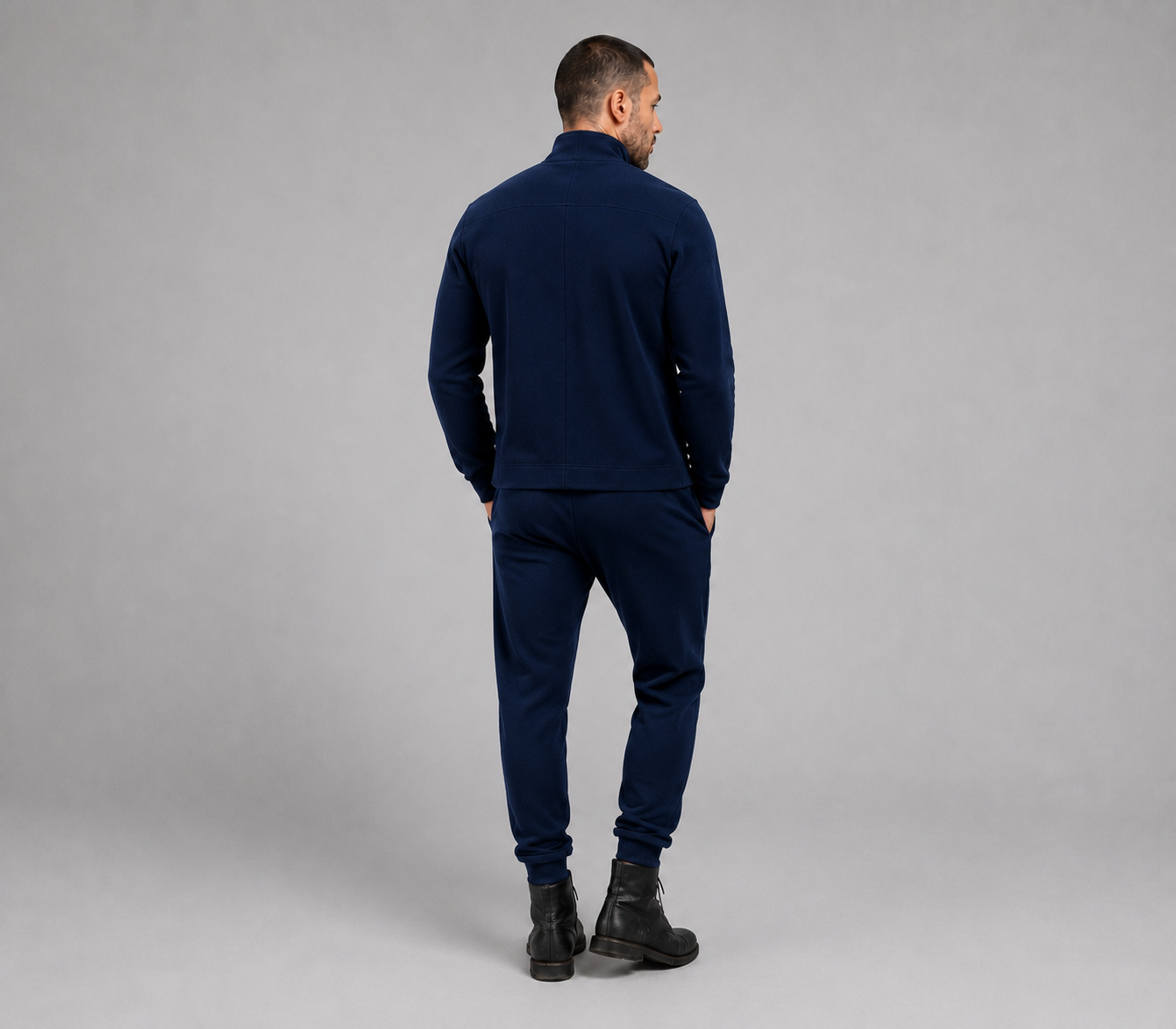 PRIVA — Blue Knit Jacket