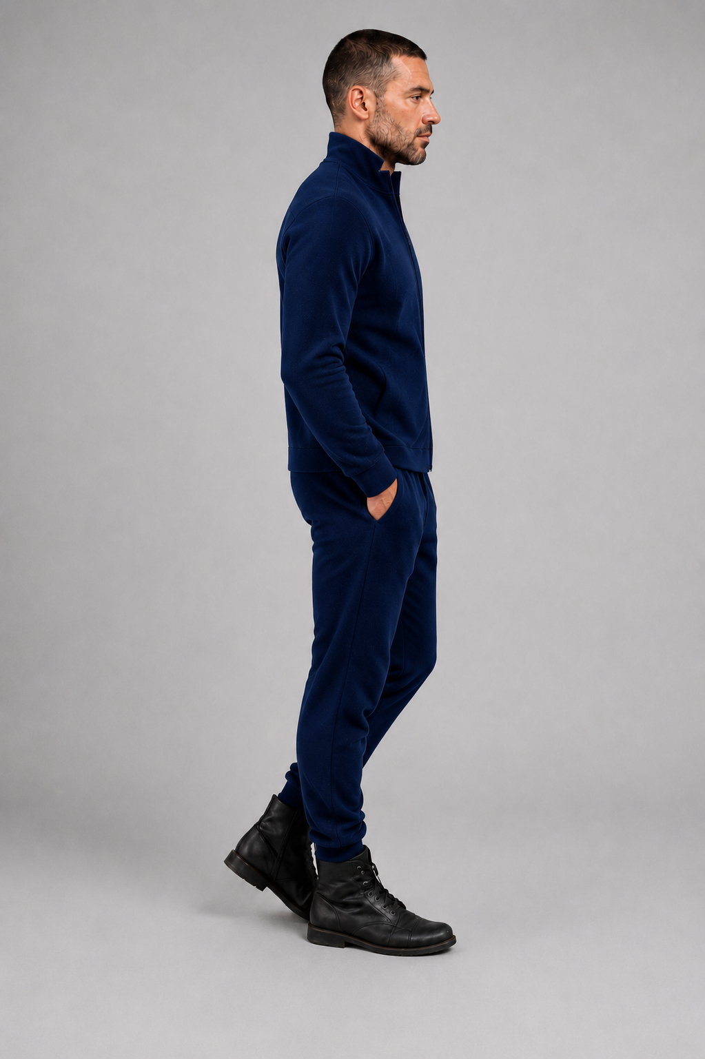 PRIVA — Blue Knit Jacket