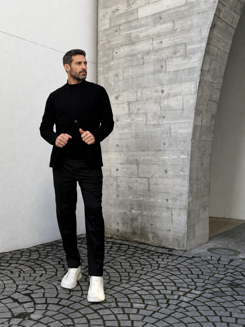 PRIVA — Black Knit Jacket