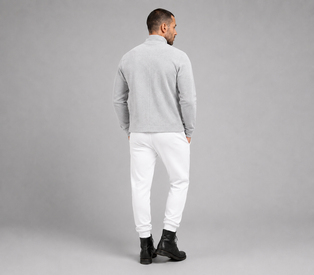PRIVA — Light Grey Knit Jacket