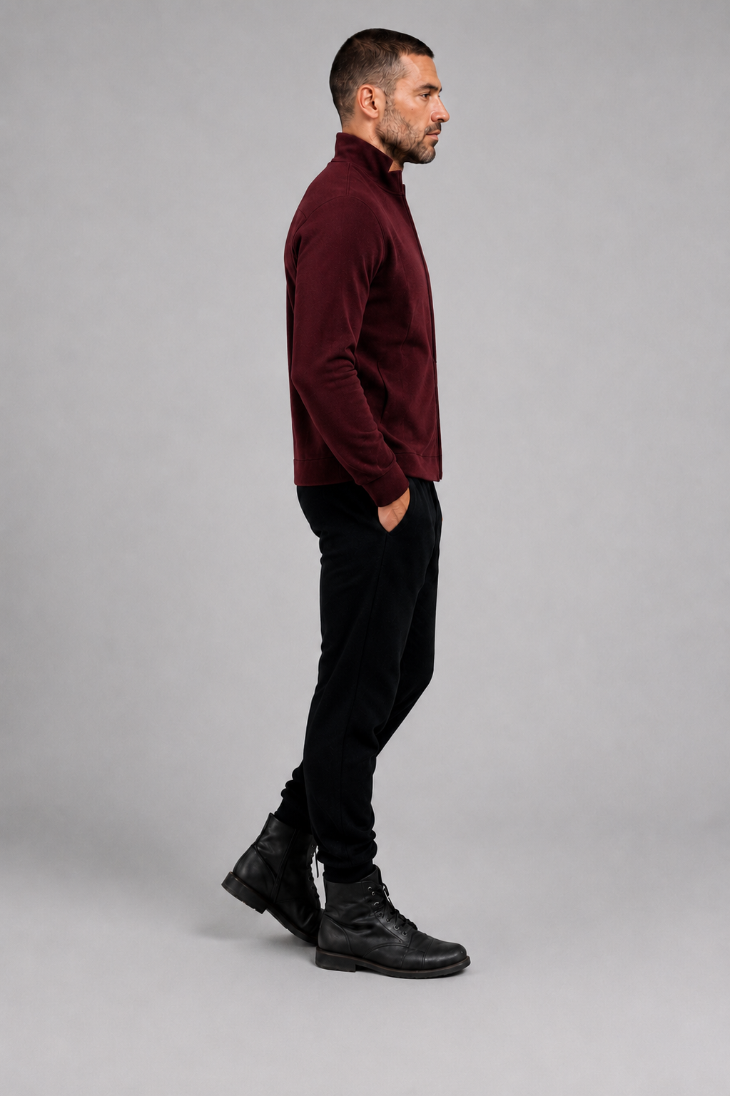 PRIVA — Burgundy Knit Jacket