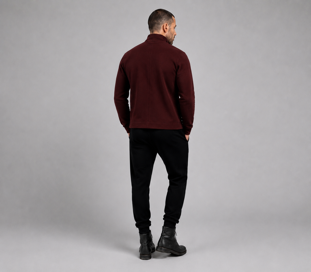 PRIVA — Burgundy Knit Jacket