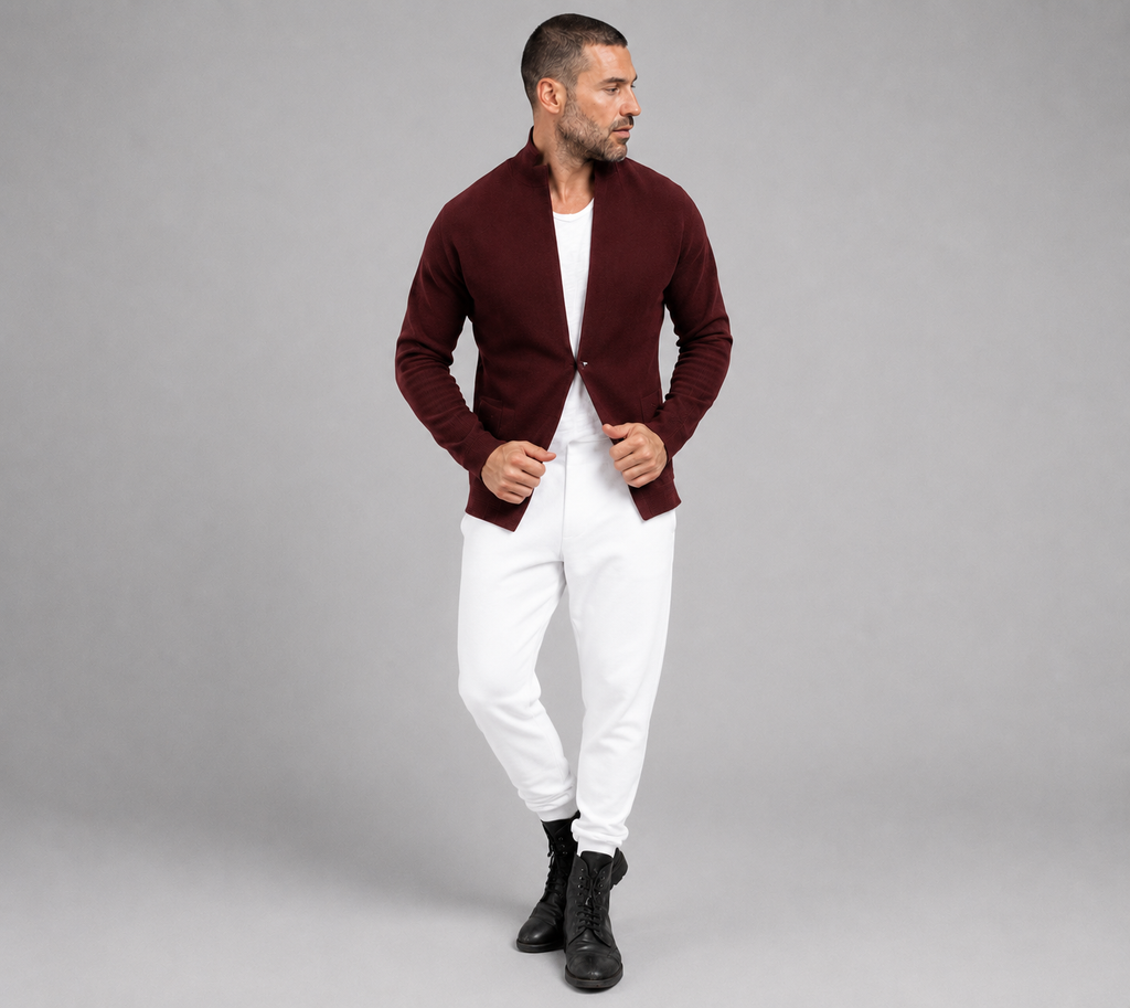 PRIVA — Burgundy Knit Jacket