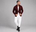 PRIVA — Burgundy Knit Jacket