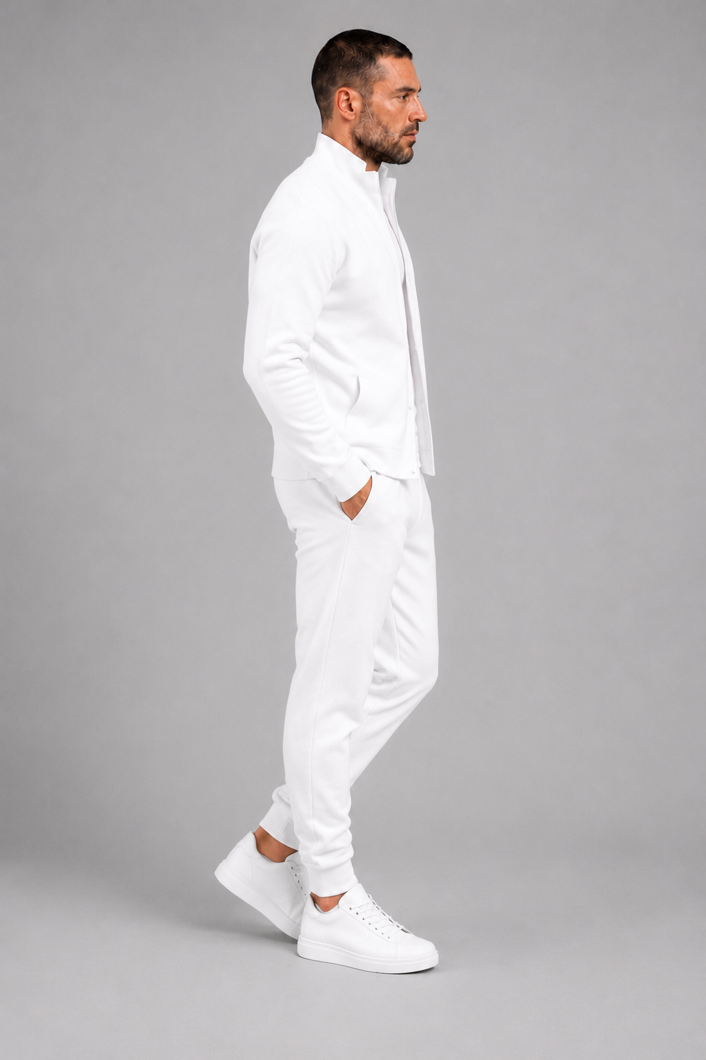 PRIVA — White Knit Jacket