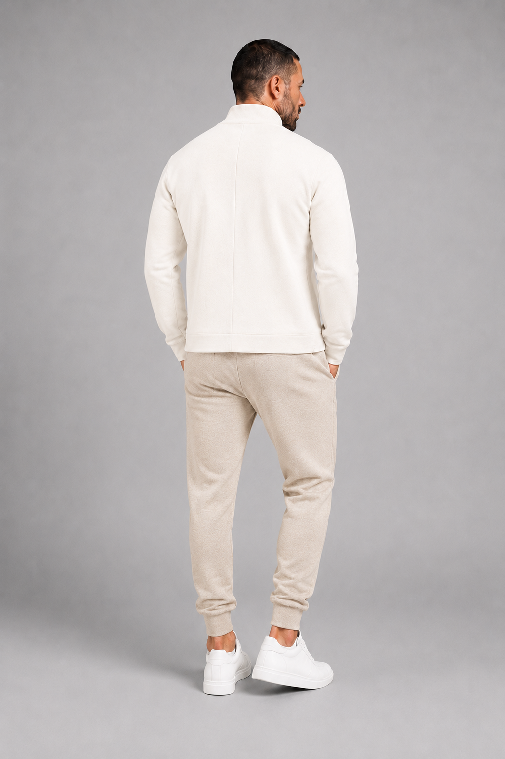 PRIVA — Stone White Knit Jacket
