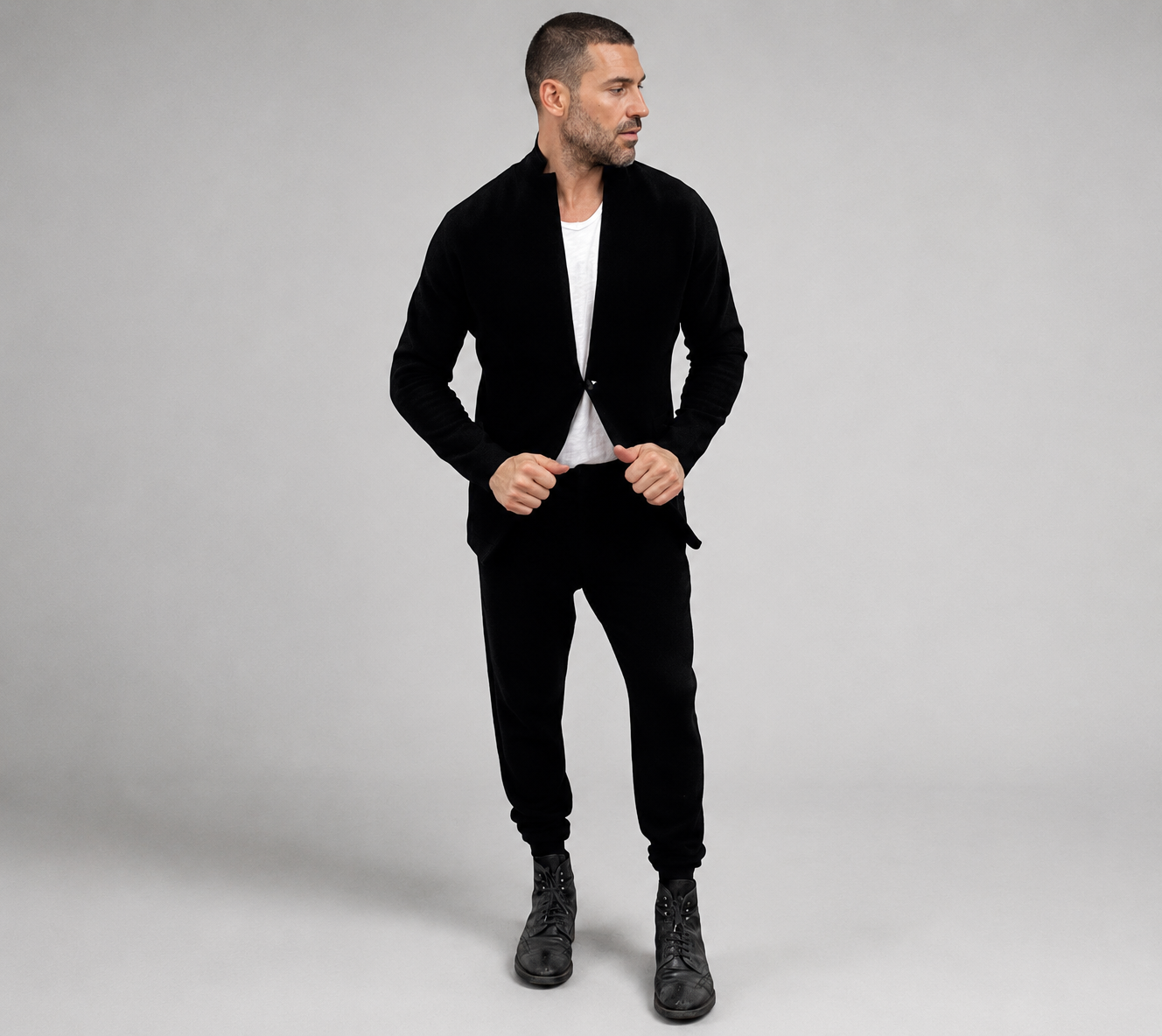 PRIVA — Black Knit Jacket