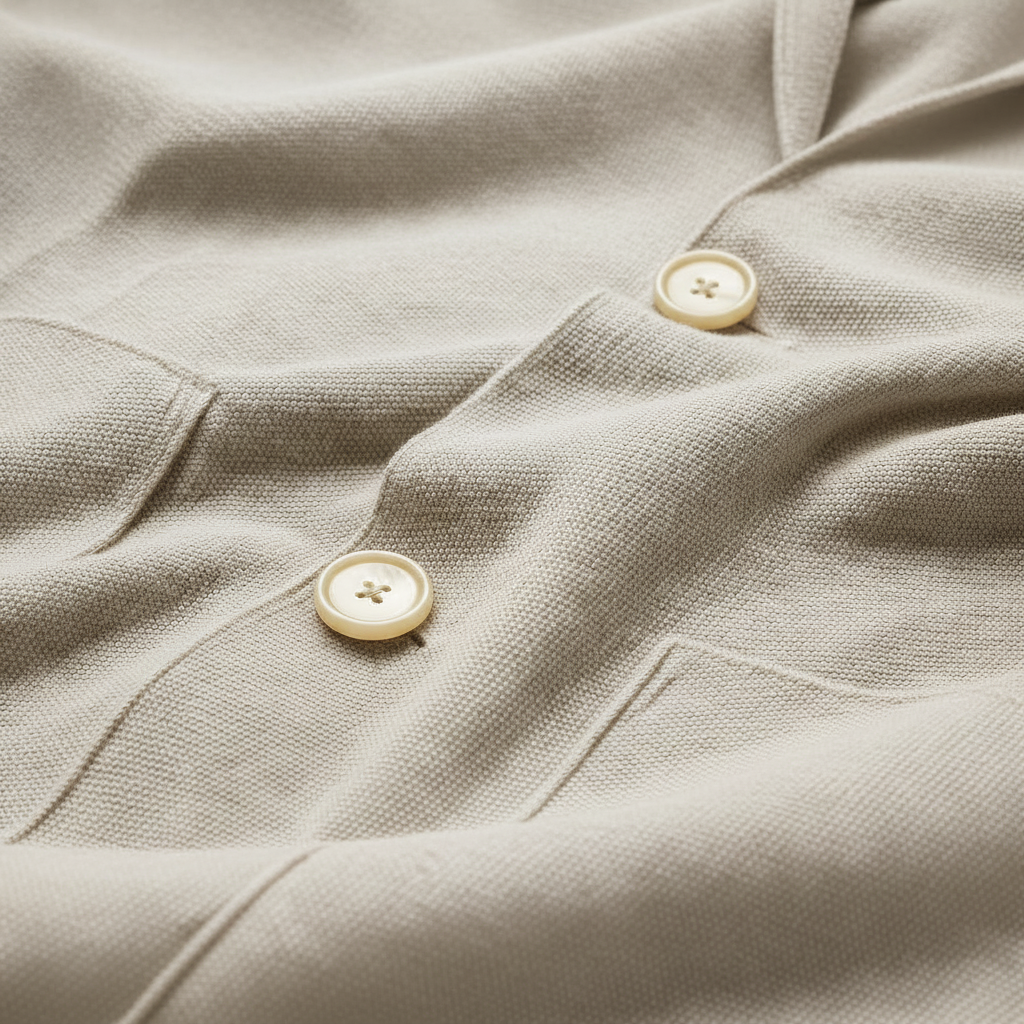 PRIVA — Stone White Knit Jacket