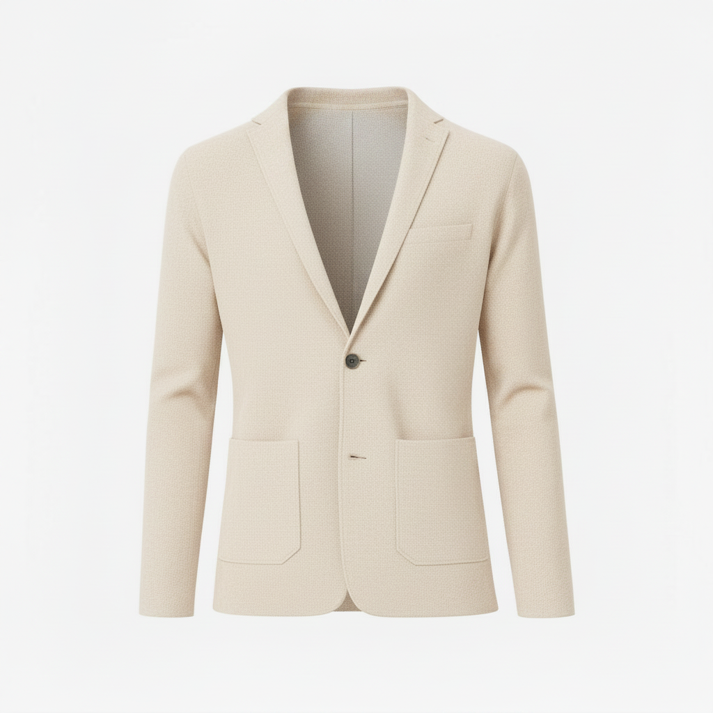 PRIVA — Stone White Knit Jacket