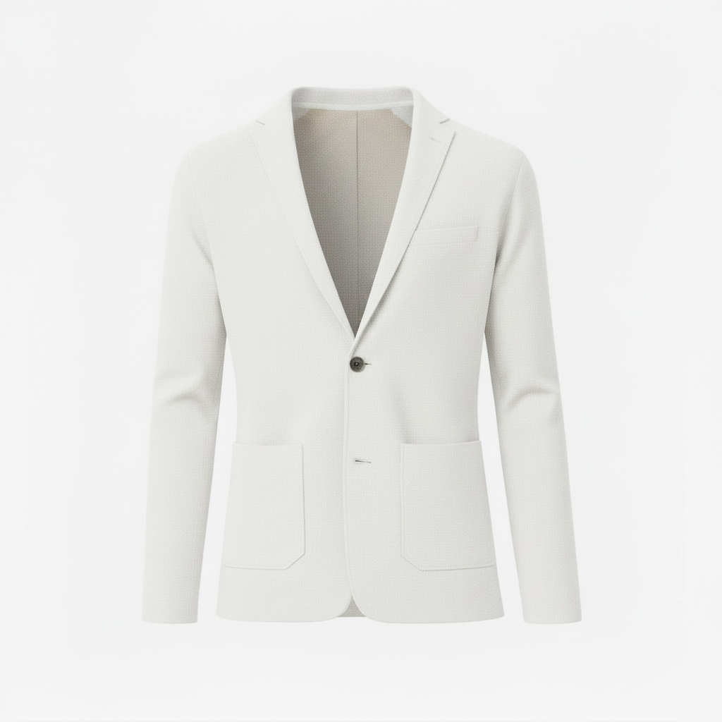 PRIVA — White Knit Jacket