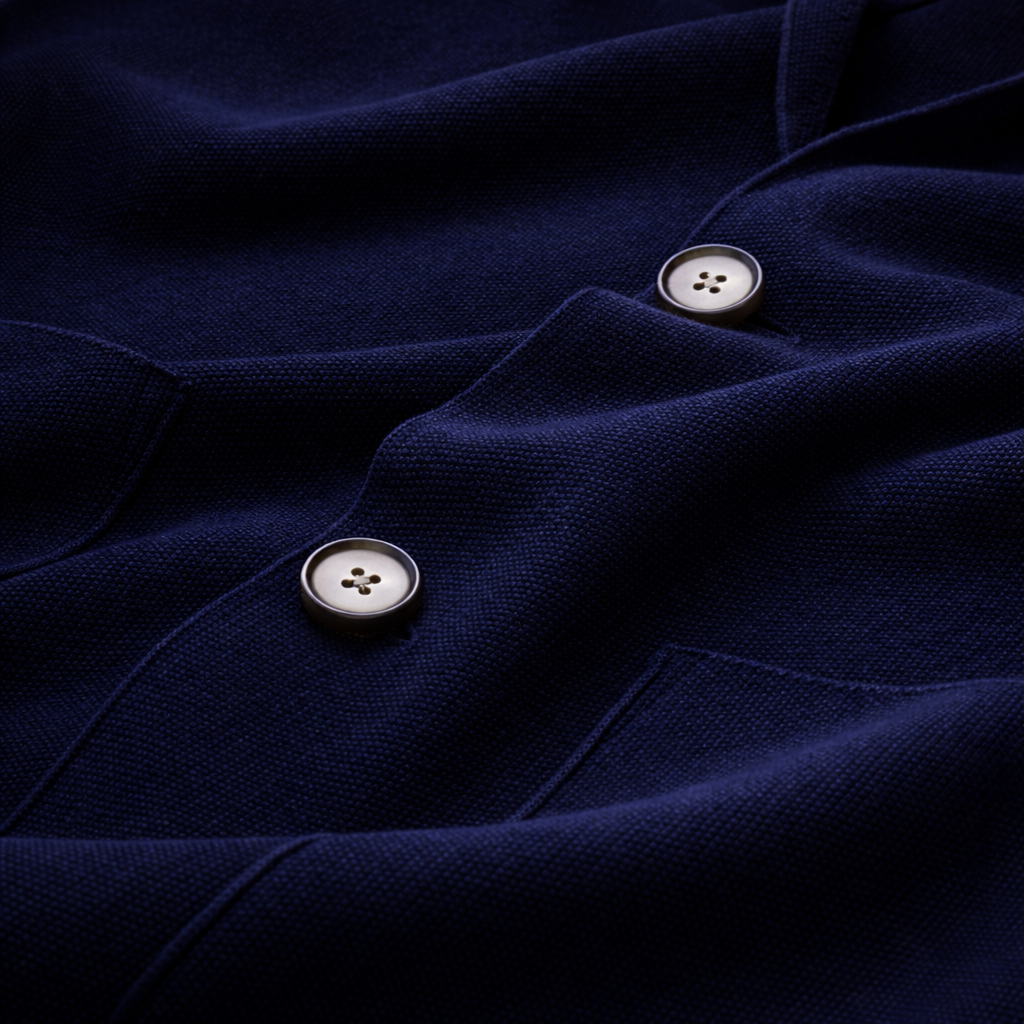PRIVA — Blue Knit Jacket