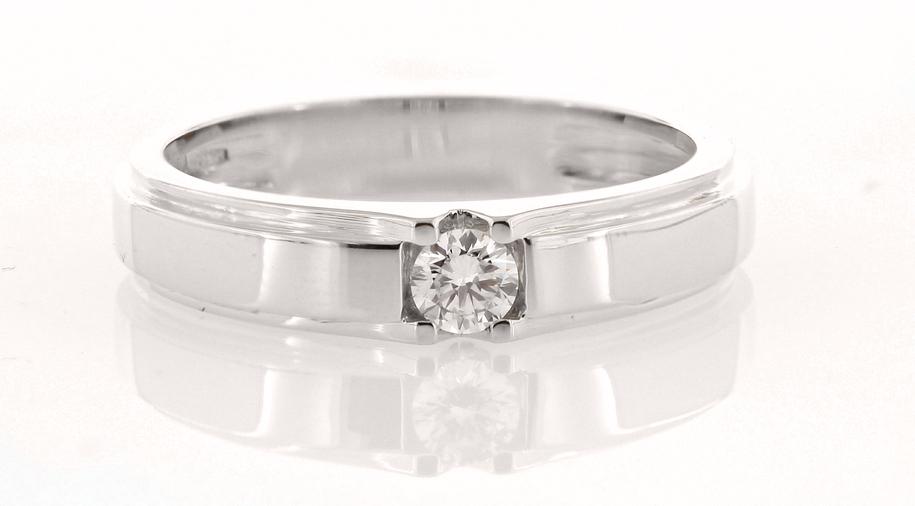 ORBITA 02 Ring — White Gold with White Diamond