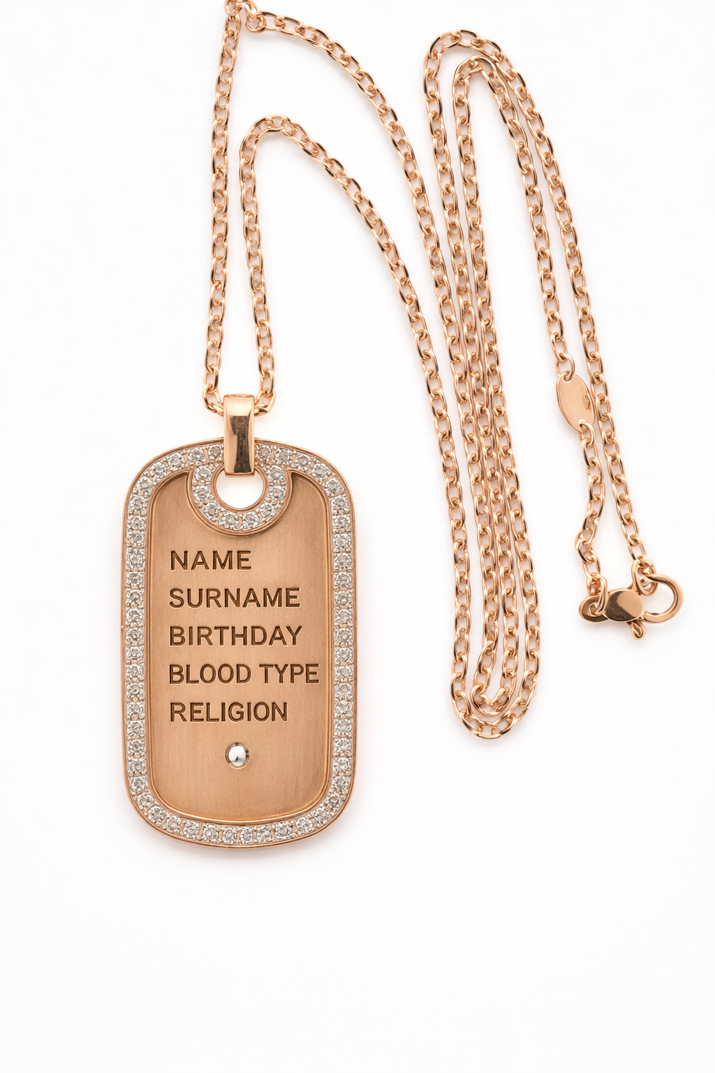 TACCA MILITARE — | Gold Necklace with Diamonds