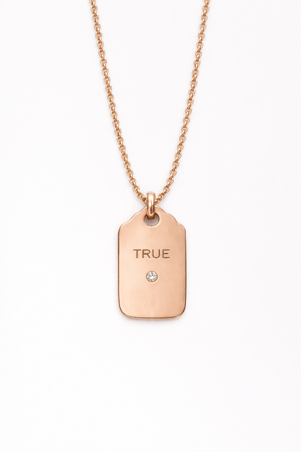 TACCA by NEDOIR — “TRUE” | Rose Gold Necklace with Diamond