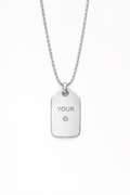 TACCA by NEDOIR — “YOUR” | Silver Necklace with Diamond