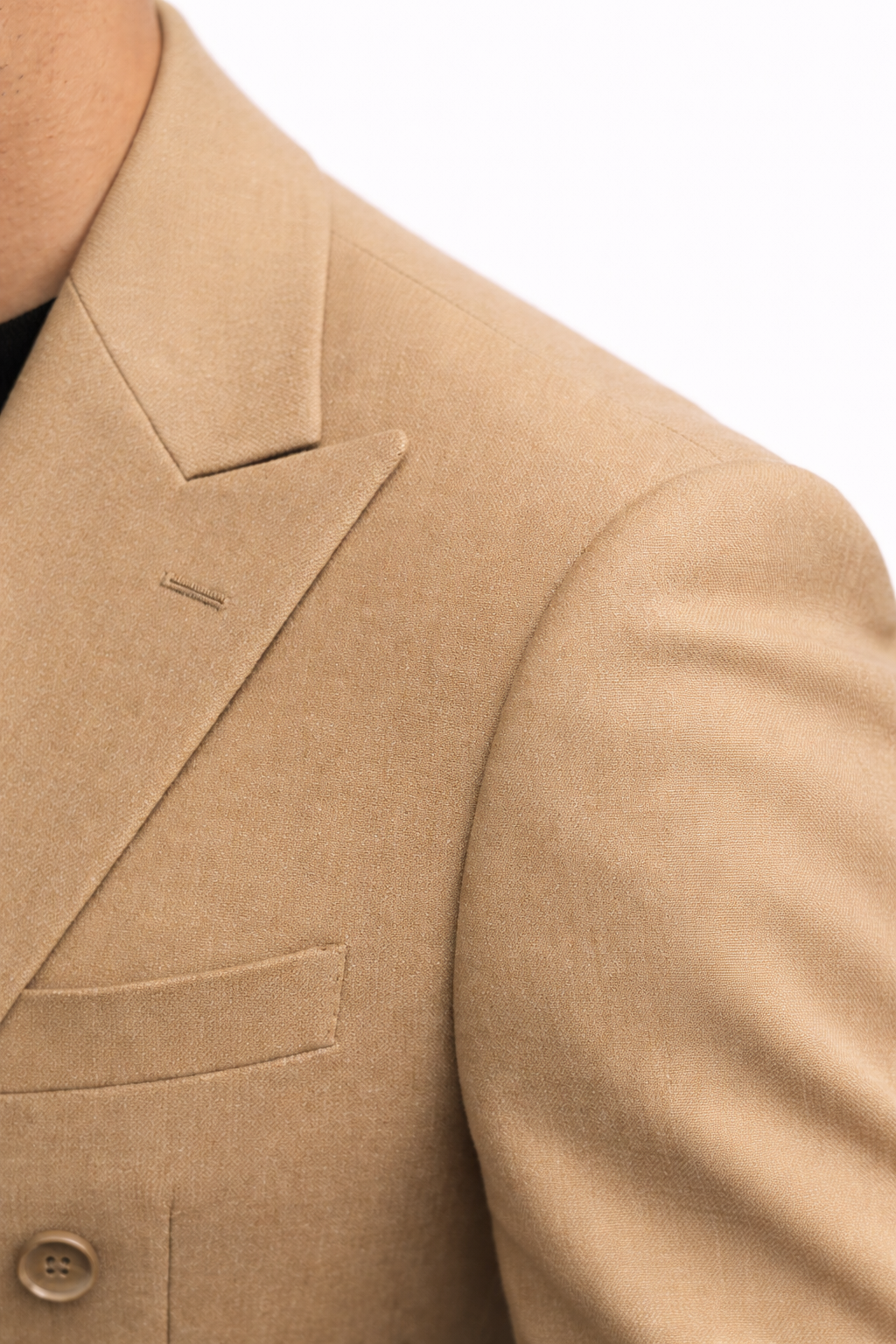 NEAPOLIS Beige Jacket 150's Double Breasted