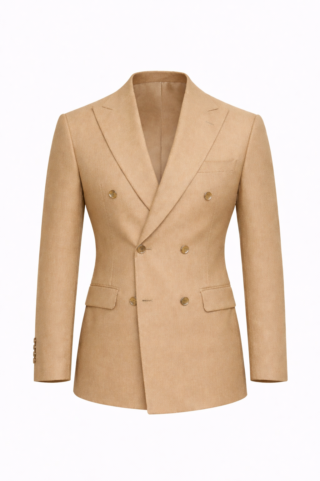 NEAPOLIS Beige Jacket 150's Double Breasted