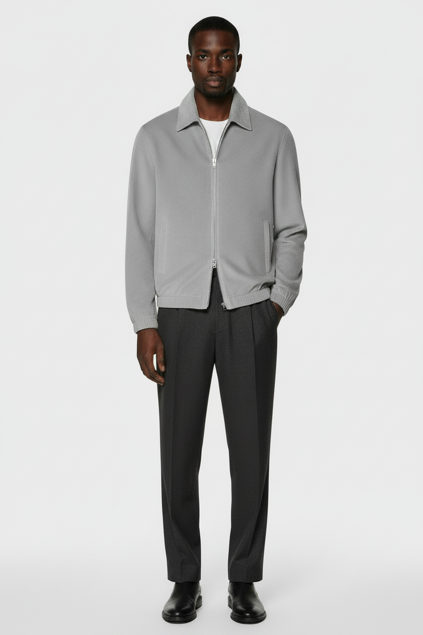 Light Grey Flannel - Short Hair Model