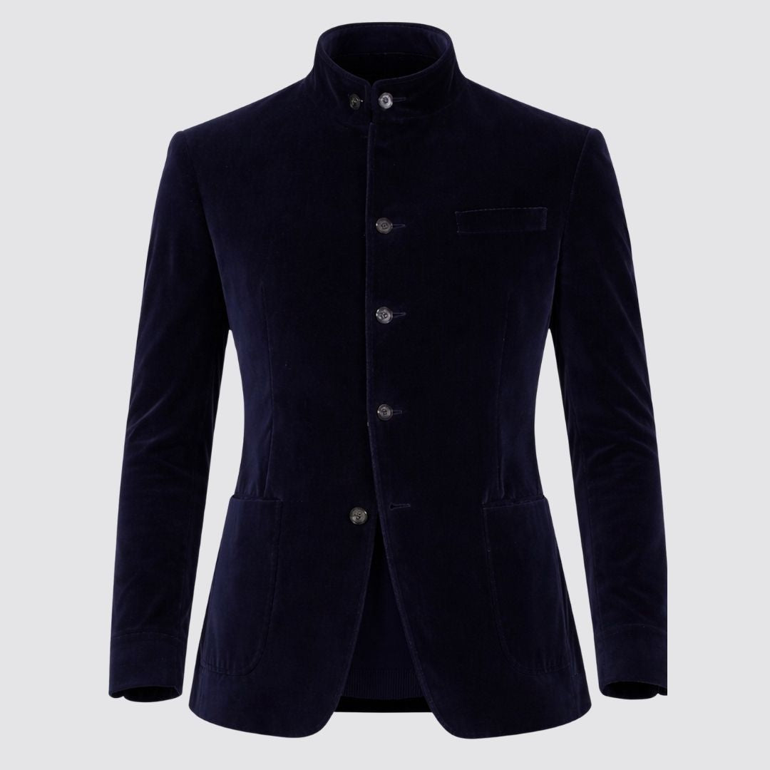 FIRMA LINEAR Blue Velvelt Jacket