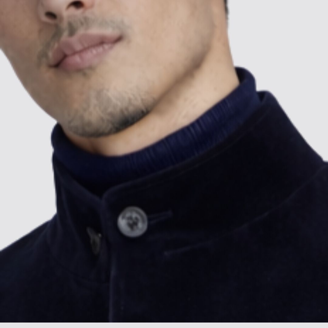 FIRMA LINEAR Blue Velvelt Jacket