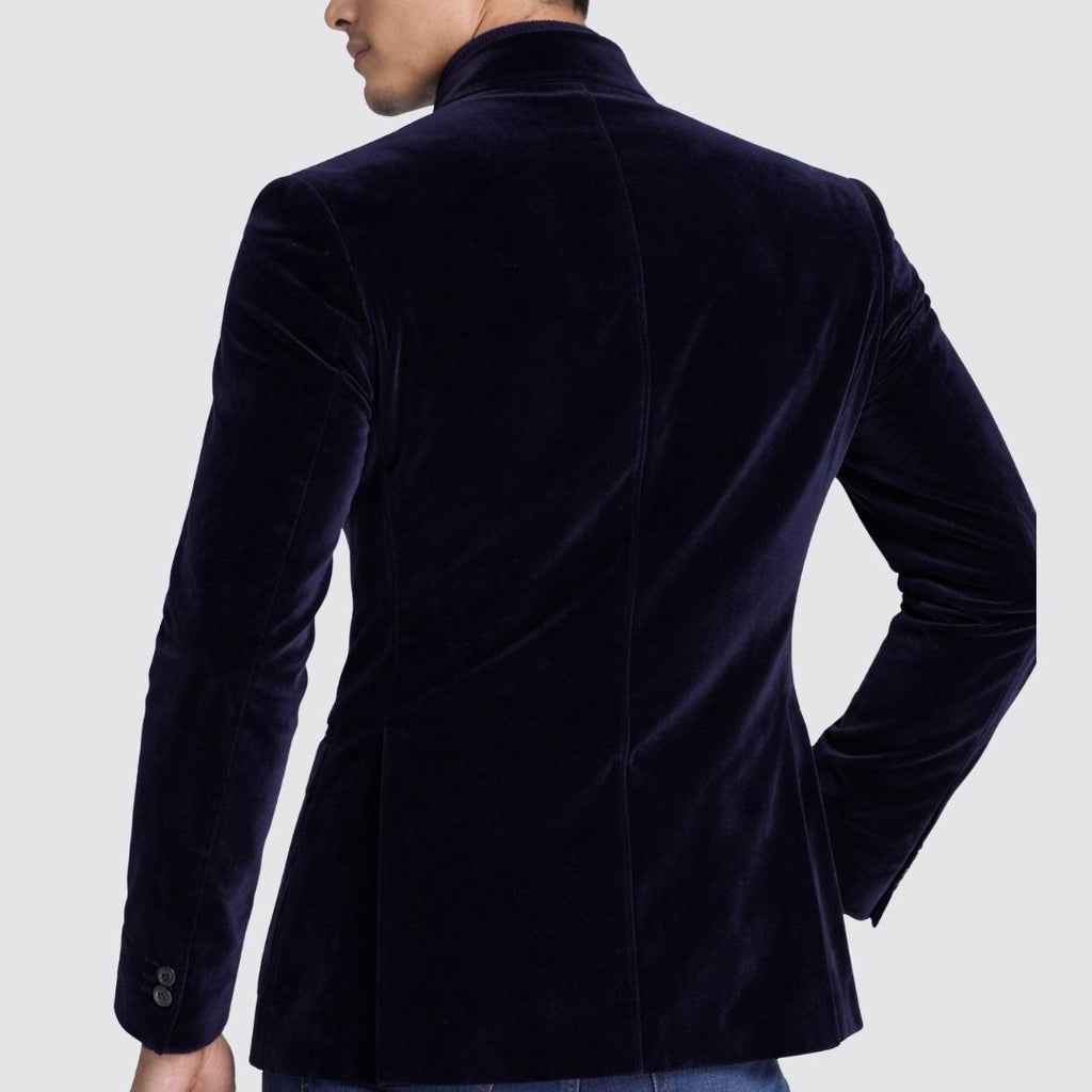 FIRMA LINEAR Blue Velvelt Jacket