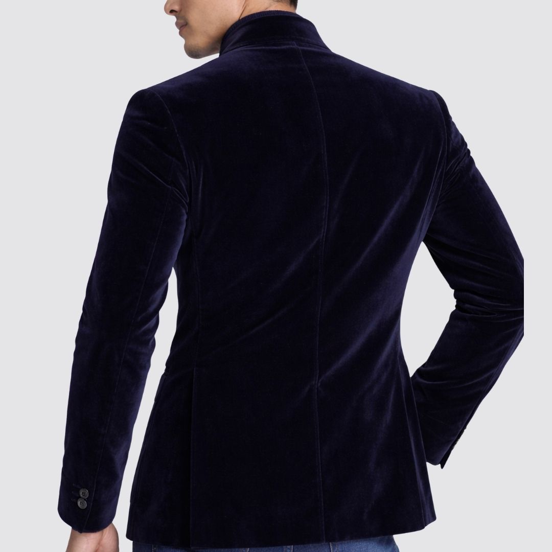 FIRMA LINEAR Blue Velvelt Jacket