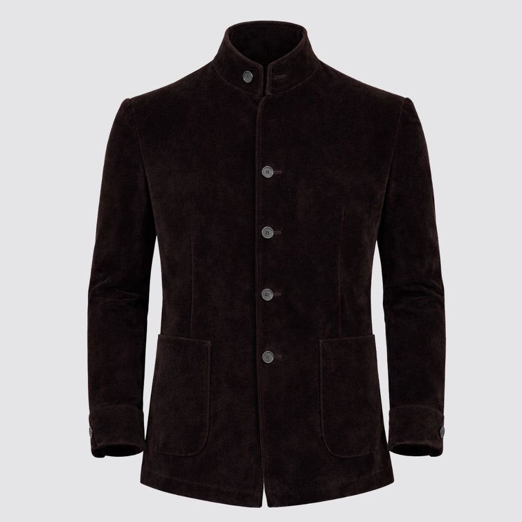 FIRMA LINEAR Brown Velvelt Jacket