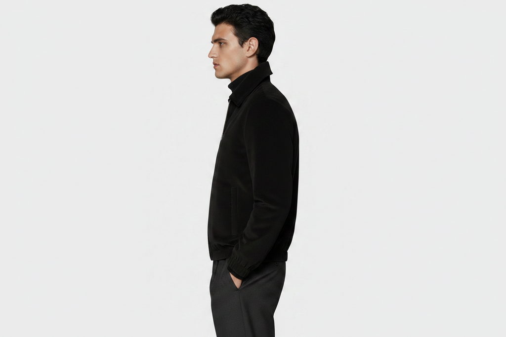VENTO — Black Velvet Blouson