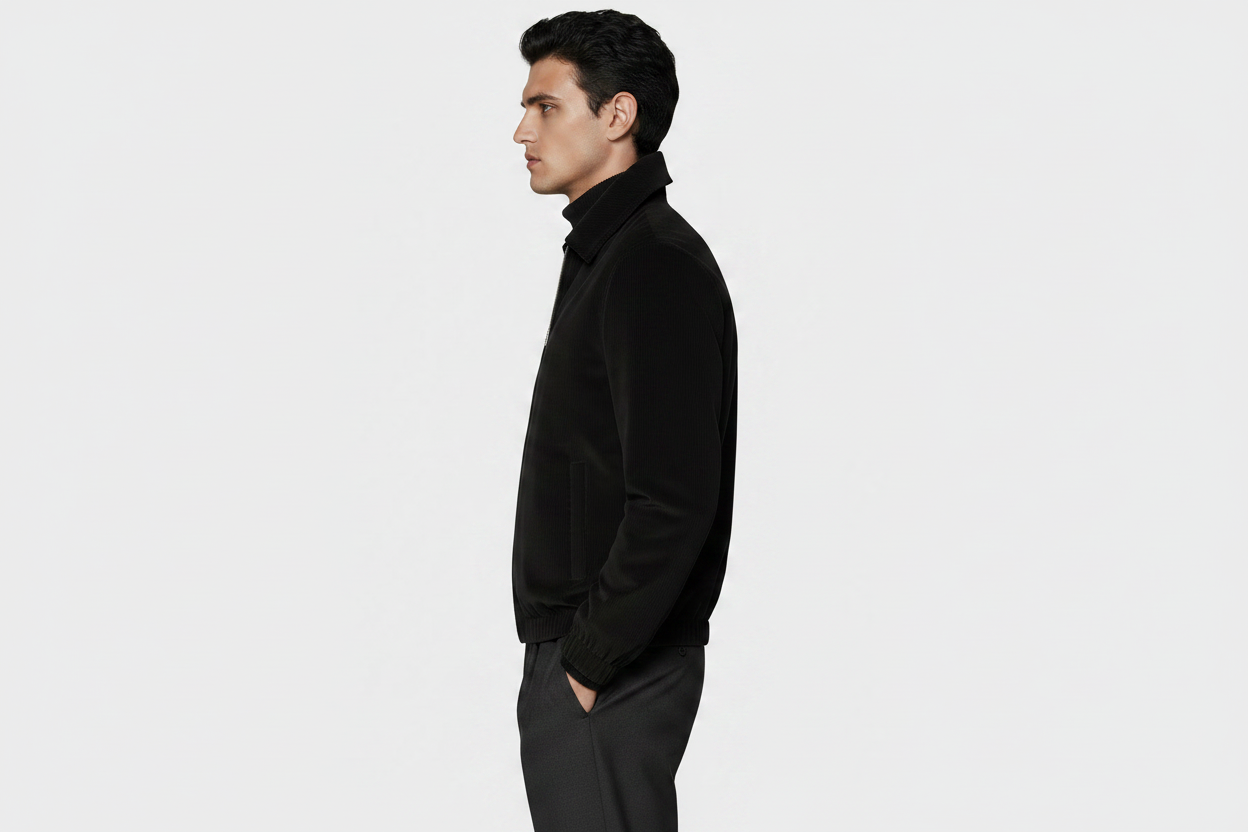 VENTO — Black Velvet Blouson