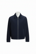 VENTO — Navy Blue Corduroy Blouson — Mannequin